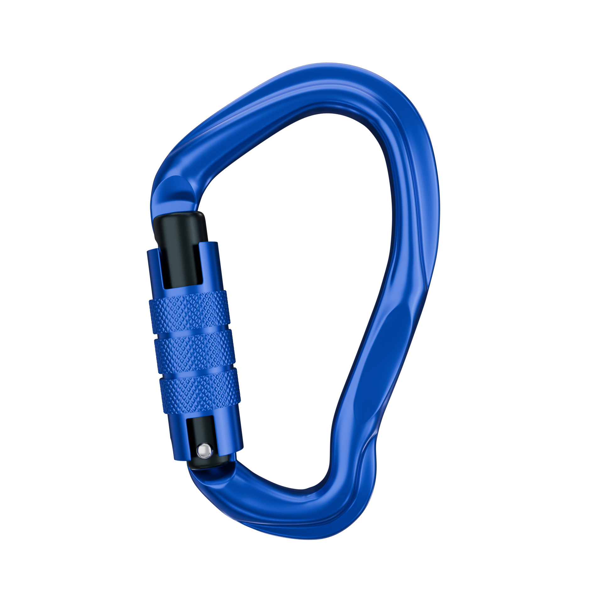 blue Auto Locking Carabiner Large Carabiner 23KN Screw Lock Carabiner for Rock Climbing, Mountaineer, Aerial Work, hiking, rappelling, locking big adult dogs, hammock, swing ,carabiner key chains