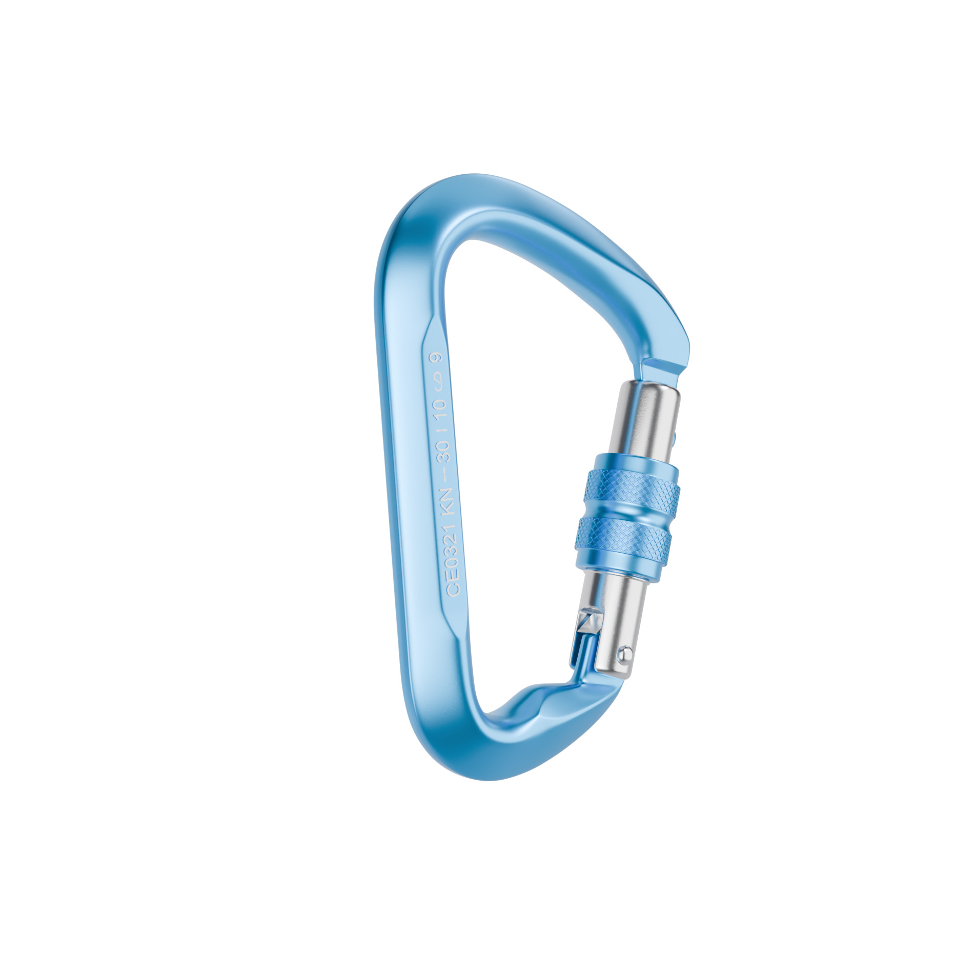 blue Rock climbing carabiner 30KN heavy duty carabiner Rappel Main Lock Large Size Auto Locking carabiner