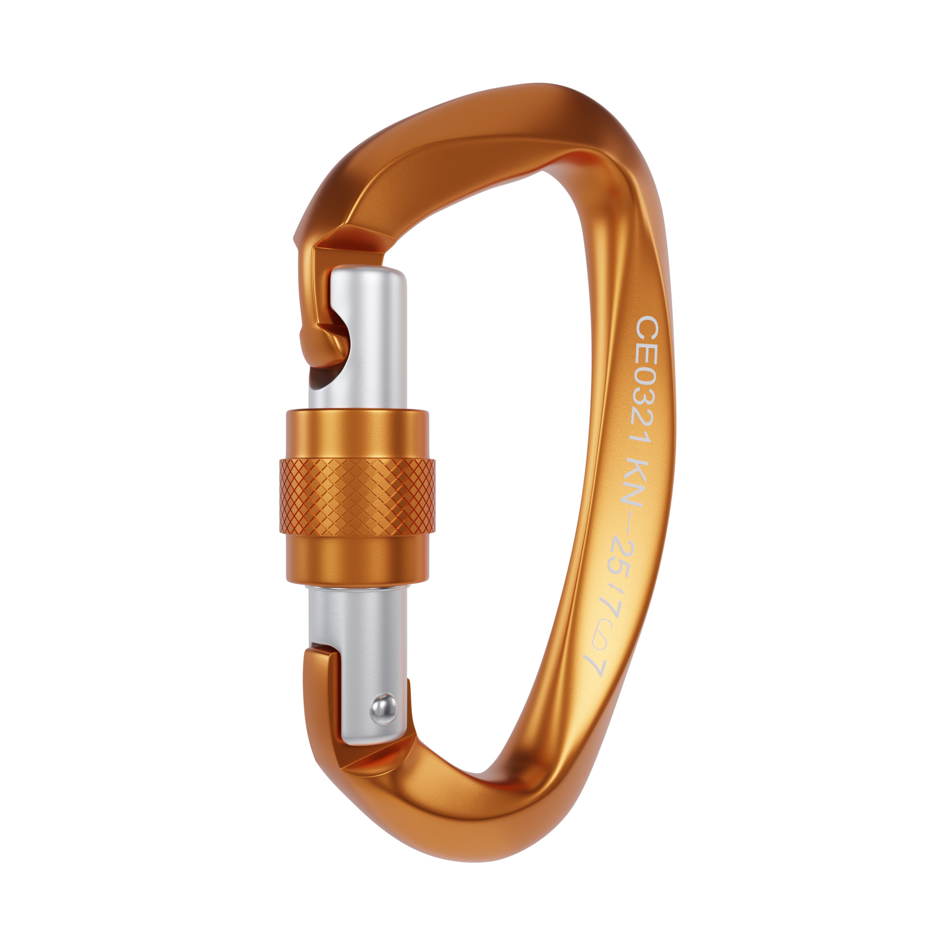 6PCS Aluminum Locking Carabiner multicolor heavy duty carabiner 25KN Carabiner,Climbing,Screw-Lock Camping, Hiking, Hammock Heavy Duty Carabiner