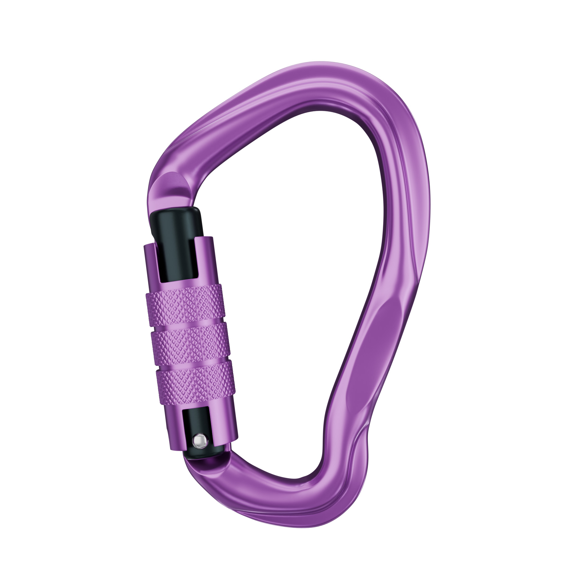 purple Auto Locking Carabiner Large Carabiner 23KN Screw Lock Carabiner for Rock Climbing, Mountaineer, Aerial Work, hiking, rappelling, locking big adult dogs, hammock, swing ,carabiner key chains