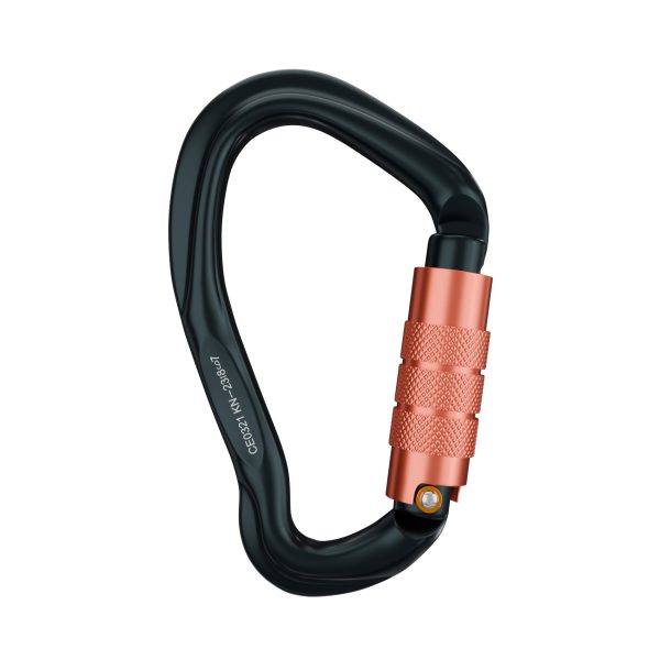 5PCS Auto Locking Carabiner Large Carabiner 23KN Screw Lock Carabiner for Rock Climbing, Mountaineer, Aerial Work, hiking, rappelling, locking big adult dogs, hammock, swing ,carabiner key chains